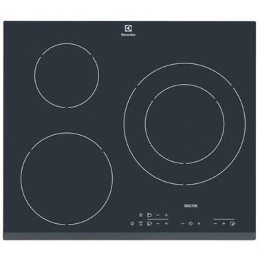 60cm UltimateTaste 300 built-in induction cooking hob with 3 zones