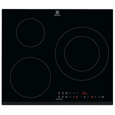 60cm 3-zone induction hob