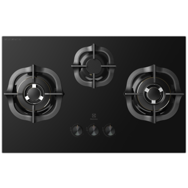 80cm UltimateTaste 300 built-in gas hob with 3 cooking zones