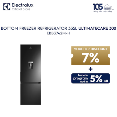 335L UltimateTaste 300 bottom freezer refrigerator