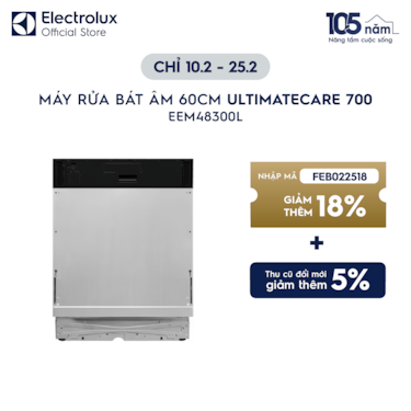 M&#225;y rửa b&#225;t &#226;m UltimateCare 700 60cm cho 14 bộ ch&#233;n đĩa