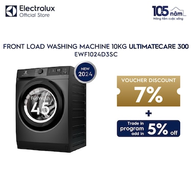 10kg UltimateCare 300 front load washing machine