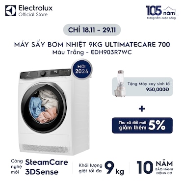 M&#225;y sấy Bơm nhiệt 9kg UltimateCare 700 - Trắng