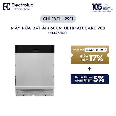 M&#225;y rửa b&#225;t &#226;m UltimateCare 700 60cm cho 14 bộ ch&#233;n đĩa