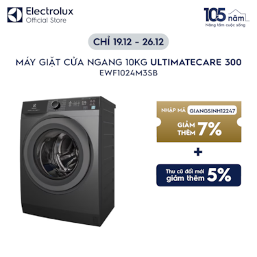 M&#225;y giặt cửa ngang 10kg UltimateCare 300 - X&#225;m đen Onyx