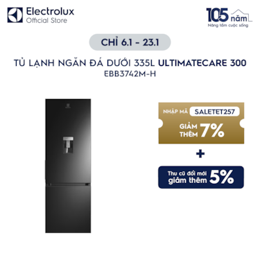 Tủ lạnh ngăn đ&#225; dưới UltimateTaste 300 335L