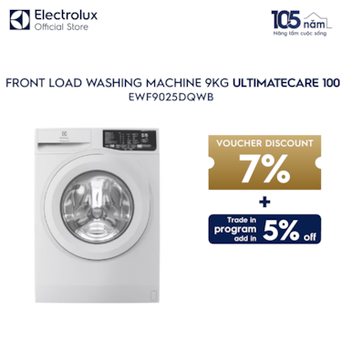 9kg UltimateCare 100 front load washing machine