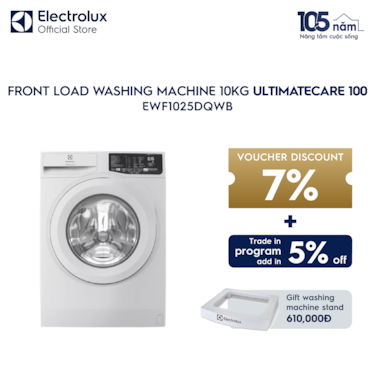 10kg UltimateCare 100 front load washing machine