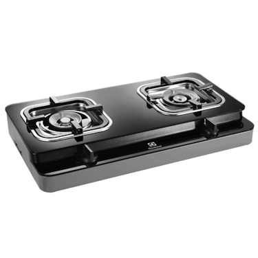 71cm Prima 2-burner gas hob - black